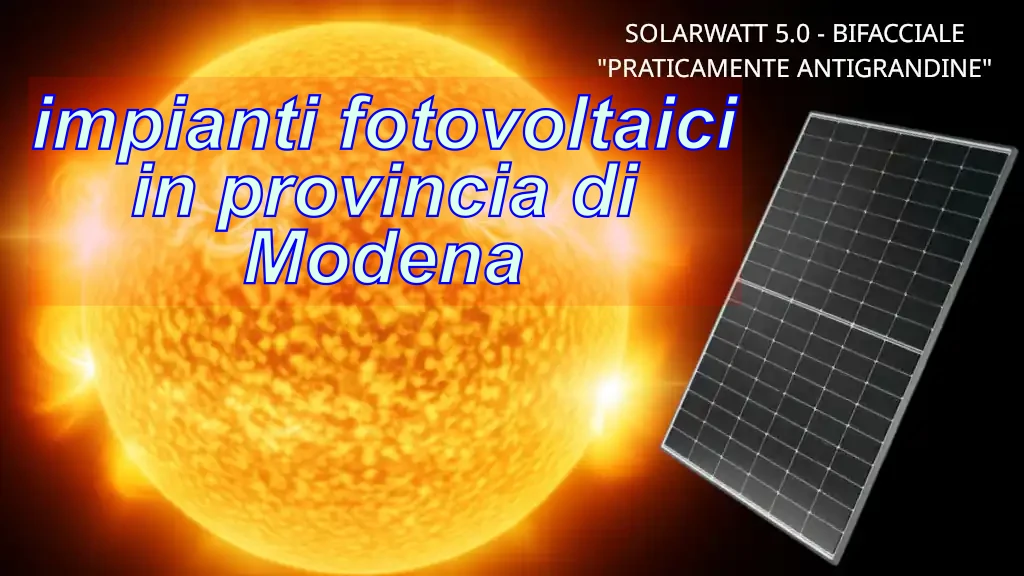 Modena 1 fotovoltaico Modena